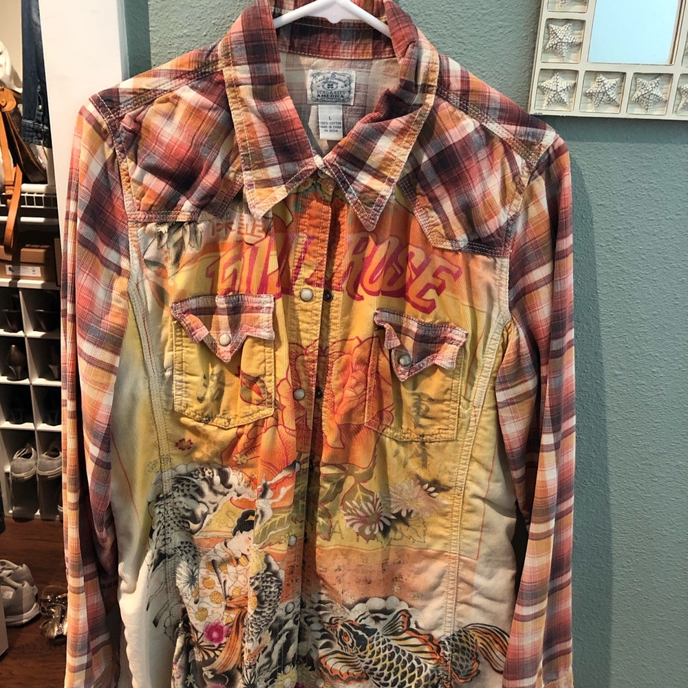 Lucky Brand corduroy shirt. Large